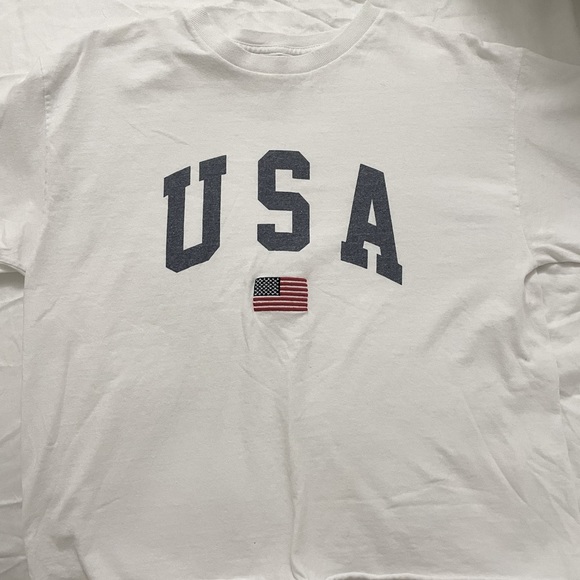 Brandy Melville/John Galt white USA tee - Picture 3 of 3